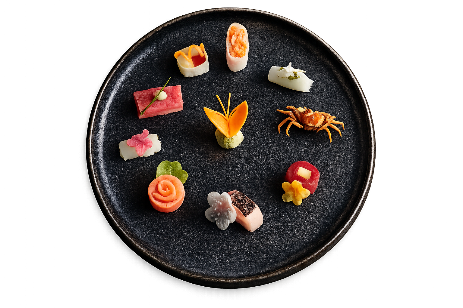 Curated sashimi plate
